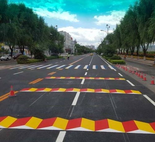 彩色 立體 斑馬線